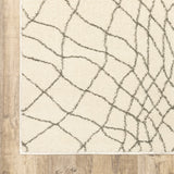 Oriental Weavers Carson 0738B Scandinavian/Global Geometric Polypropylene Indoor Area Rug Ivory/ Grey 9'10" x 12'10" C0738B300390ST