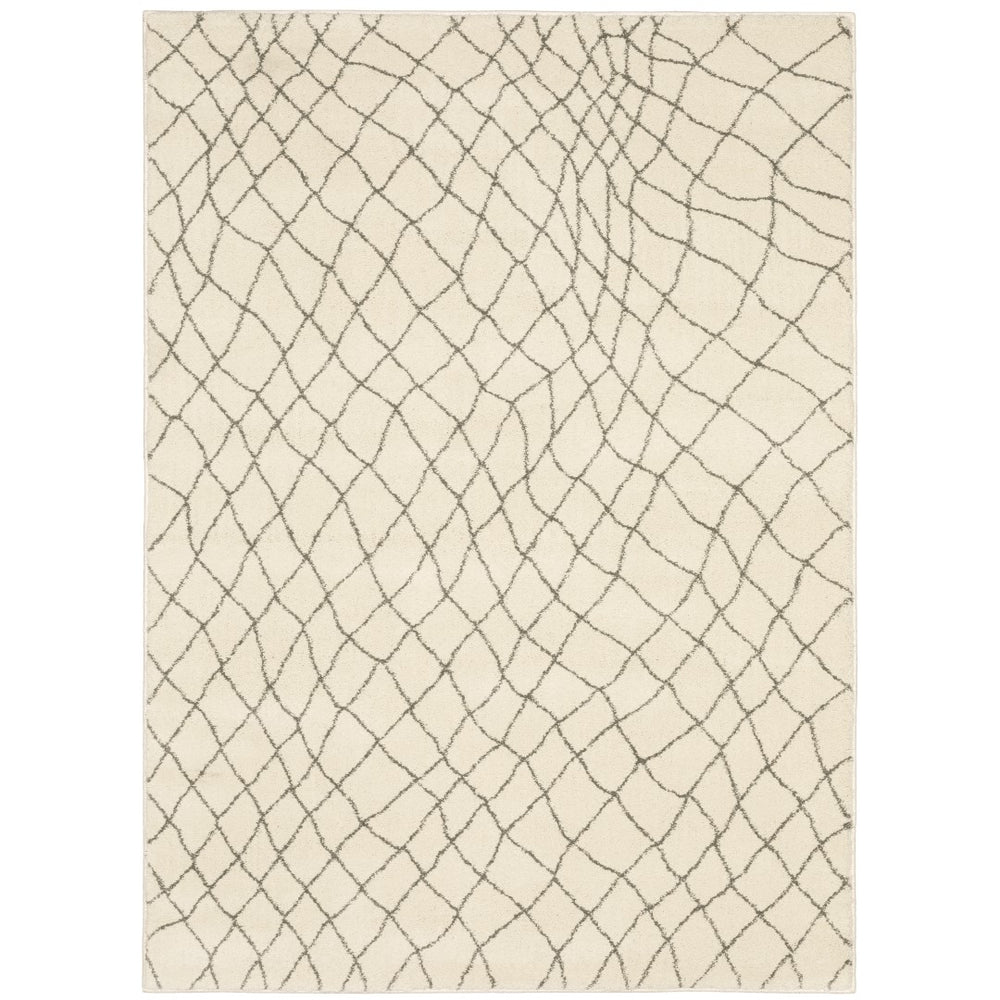 Oriental Weavers Carson 0738B Scandinavian/Global Geometric Polypropylene Indoor Area Rug Ivory/ Grey 9'10" x 12'10" C0738B300390ST