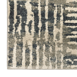 Oriental Weavers Carson 0745C Industrial/Contemporary Abstract Polypropylene Indoor Area Rug Blue/ Beige 9'10" x 12'10" C0745C300390ST