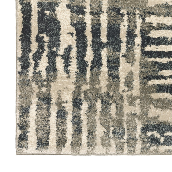 Oriental Weavers Carson 0745C Industrial/Contemporary Abstract Polypropylene Indoor Area Rug Blue/ Beige 9'10" x 12'10" C0745C300390ST