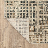 Oriental Weavers Carson 0748F Contemporary/Industrial Abstract Polypropylene Indoor Area Rug Beige/ Grey 9'10" x 12'10" C0748F300390ST