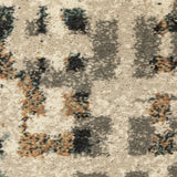 Oriental Weavers Carson 0748F Contemporary/Industrial Abstract Polypropylene Indoor Area Rug Beige/ Grey 9'10" x 12'10" C0748F300390ST