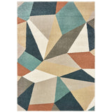 Carson 9659B Contemporary/Mid-Century Modern Geometric Polypropylene Indoor Area Rug