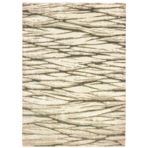 Oriental Weavers Carson 9671C Transitional/Contemporary Abstract Polypropylene Indoor Area Rug Ivory/ Sand 9'10" x 12'10" C9671C300390ST