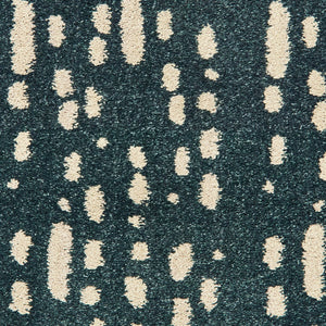 Oriental Weavers Carson 9673B Industrial/Contemporary Abstract Polypropylene Indoor Area Rug Blue/ Ivory 9'10" x 12'10" C9673B300390ST