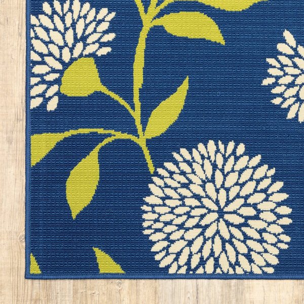 Oriental Weavers Caspian 8327L Transitional/Casual Floral Polypropylene Indoor/Outdoor Area Rug Blue/ Green 8'6" x 13' C8327L259396ST