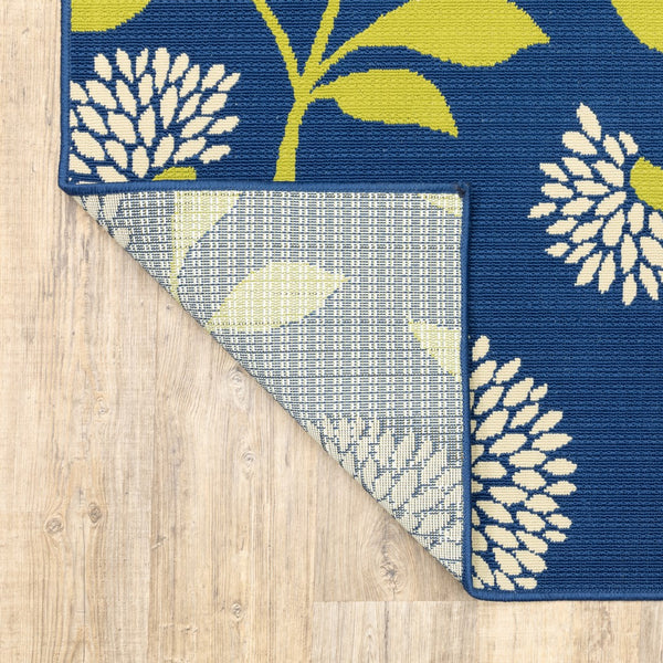 Oriental Weavers Caspian 8327L Transitional/Casual Floral Polypropylene Indoor/Outdoor Area Rug Blue/ Green 8'6" x 13' C8327L259396ST