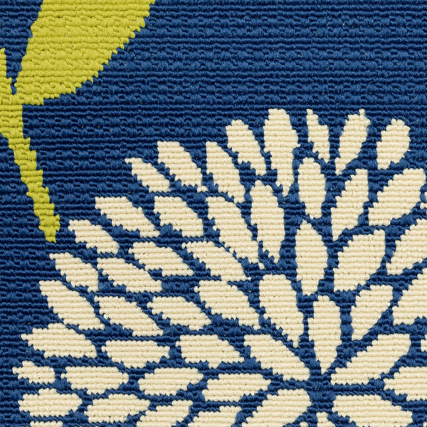 Oriental Weavers Caspian 8327L Transitional/Casual Floral Polypropylene Indoor/Outdoor Area Rug Blue/ Green 8'6" x 13' C8327L259396ST