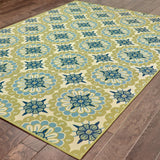 Oriental Weavers Caspian 8328W Transitional/Casual Floral Polypropylene Indoor/Outdoor Area Rug Green/ Ivory 8'6" x 13' C8328W259396ST