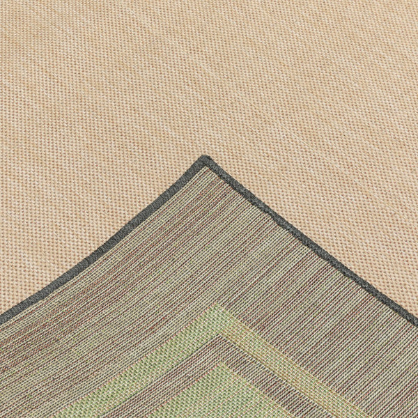 Oriental Weavers Cayman 5594K Classic/Casual Border Polypropylene Indoor/Outdoor Area Rug Sand/ Charcoal 9'10" x 12'10" C5594K300390ST