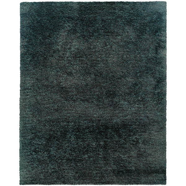 Oriental Weavers Cosmo 81102 Shag/Contemporary Solid Polyester Indoor Area Rug Charcoal 5' x 7' C81102152213ST