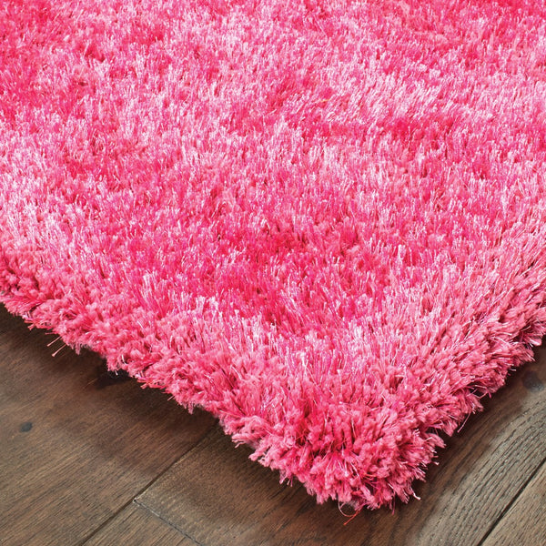 Oriental Weavers Cosmo 81103 Shag/Contemporary Solid Polyester Indoor Area Rug Pink 10' x 13' C81103305396ST