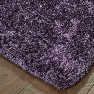 Oriental Weavers Cosmo 81108 Shag/Contemporary Solid Polyester Indoor Area Rug Purple 10' x 13' C81108305396ST