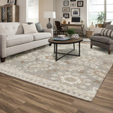 Oriental Weavers Craft 93003 Scandinavian/Global Floral Wool Indoor Area Rug Grey/ Sand 8' x 10' C93003243304ST