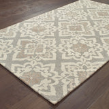 Oriental Weavers Craft 93004 Scandinavian/Global Geometric Wool Indoor Area Rug Grey/ Sand 10' x 13' C93004304396ST