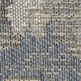 Oriental Weavers Cyprus 2101B Contemporary/Modern Abstract Polypropylene Indoor/Outdoor Area Rug Grey/ Blue 9'10" x 12'10" C2101B300390ST