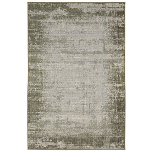 Oriental Weavers Cyprus 4929E Modern/Contemporary Abstract Polypropylene Indoor/Outdoor Area Rug Green/ Ivory 9'10" x 12'10" C4929E300390ST