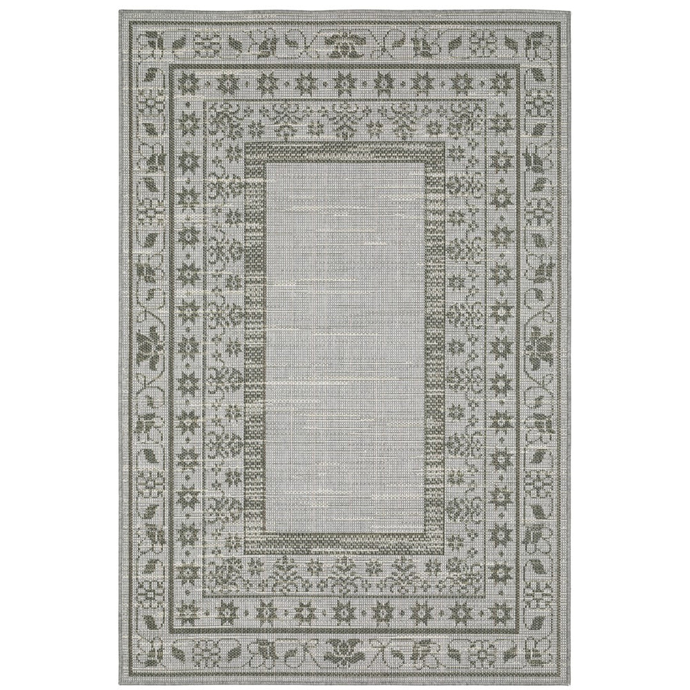 Oriental Weavers Cyprus 6153N Casual/Traditional Border Polypropylene Indoor/Outdoor Area Rug Beige/ Grey 9'10" x 12'10" C6153N300390ST