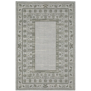 Oriental Weavers Cyprus 6153N Casual/Traditional Border Polypropylene Indoor/Outdoor Area Rug Beige/ Grey 9'10" x 12'10" C6153N300390ST