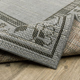 Oriental Weavers Cyprus 6153N Casual/Traditional Border Polypropylene Indoor/Outdoor Area Rug Beige/ Grey 9'10" x 12'10" C6153N300390ST