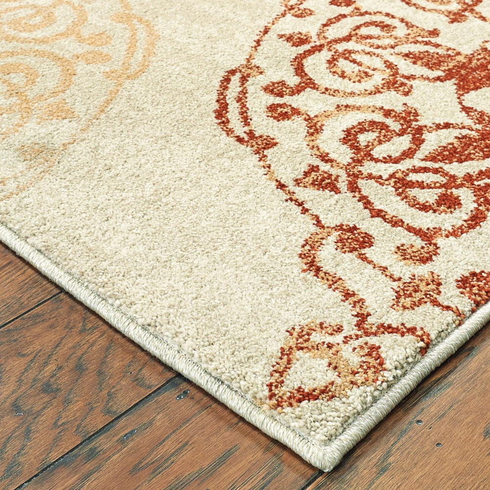 Oriental Weavers Dawson 8522B Contemporary/ Oriental Polypropylene Indoor Area Rug Beige/ Multi 9'10" x 12'10" D8522B300390ST
