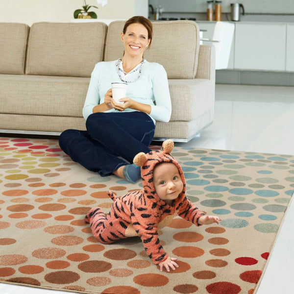 Oriental Weavers Emerson 2205A Contemporary/Mid-Century Modern Geometric Polypropylene Indoor Area Rug Gold/ Blue 10' x 13' E2205A305396ST