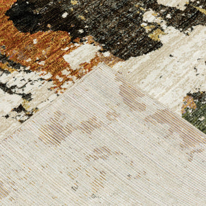 Oriental Weavers Evolution 7770J Contemporary/ Abstract Nylon, Polypropylene Indoor Area Rug Beige/ Charcoal 2'6" x 12' E7770J076365ST