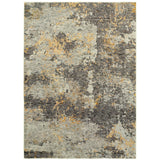 Oriental Weavers Evolution 8025B Contemporary/ Abstract Nylon, Polypropylene Indoor Area Rug Grey/ Gold 10' x 13'2" E8025B305400ST