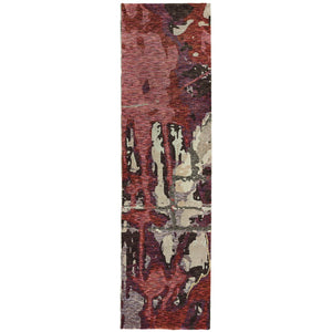 Oriental Weavers Evolution 8028B Contemporary/ Abstract Nylon, Polypropylene Indoor Area Rug Red/ Beige 2'6" x 12' E8028B076365ST
