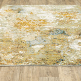 Oriental Weavers Evolution 8031B Contemporary/Mid-Century Modern Abstract Nylon, Polypropylene Indoor Area Rug Gold/ Beige 10' x 13'2" E8031B305400ST