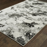 Oriental Weavers Evolution 8035B Contemporary/ Abstract Nylon, Polypropylene Indoor Area Rug Charcoal/ White 10' x 13'2" E8035B305400ST