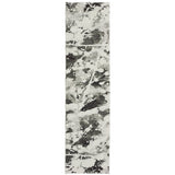 Oriental Weavers Evolution 8035B Contemporary/ Abstract Nylon, Polypropylene Indoor Area Rug Charcoal/ White 2'6" x 12' E8035B076365ST