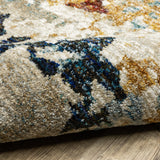 Oriental Weavers Evolution 8043K Contemporary/ Abstract Nylon, Polypropylene Indoor Area Rug Beige/ Blue 2'6" x 12' E8043K076365ST