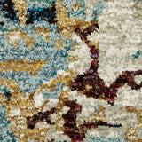 Oriental Weavers Evolution 8043K Contemporary/ Abstract Nylon, Polypropylene Indoor Area Rug Beige/ Blue 2'6" x 12' E8043K076365ST