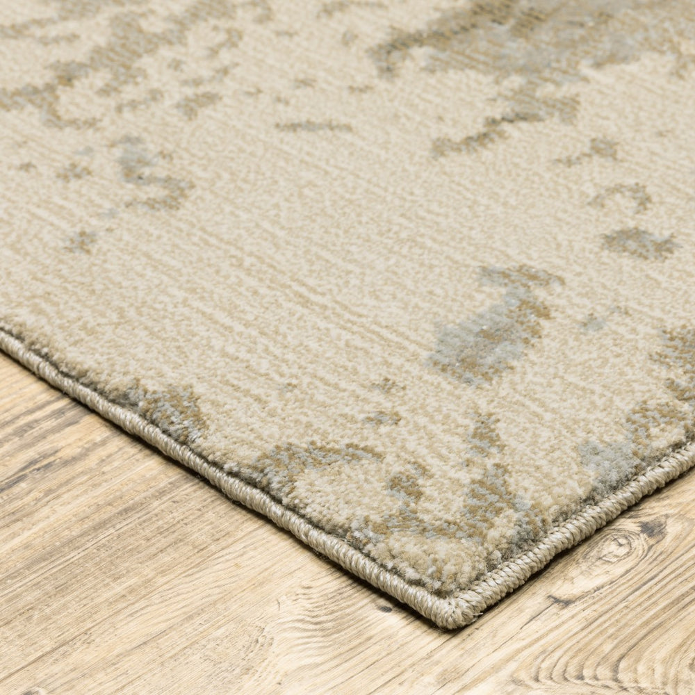 Oriental Weavers Evolution 0960A Industrial/Contemporary Abstract Nylon, Polypropylene Indoor Area Rug Beige/ Grey 10' x 13'2" E0960A3605400ST