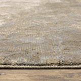 Oriental Weavers Evolution 0960A Industrial/Contemporary Abstract Nylon, Polypropylene Indoor Area Rug Beige/ Grey 10' x 13'2" E0960A3605400ST