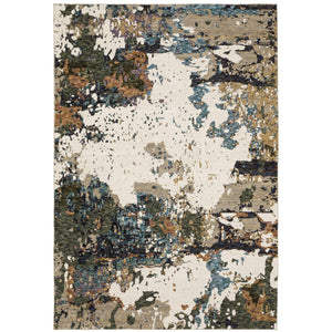 Oriental Weavers Evolution 0981A Industrial/Contemporary Abstract Nylon, Polypropylene Indoor Area Rug Ivory/ Multi 10' x 13'2" E0981A305400ST