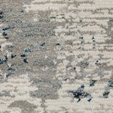 Oriental Weavers Evolution 0984D Industrial/Contemporary Abstract Nylon, Polypropylene Indoor Area Rug Grey/ Blue 10' x 13'2" E0984D305400ST