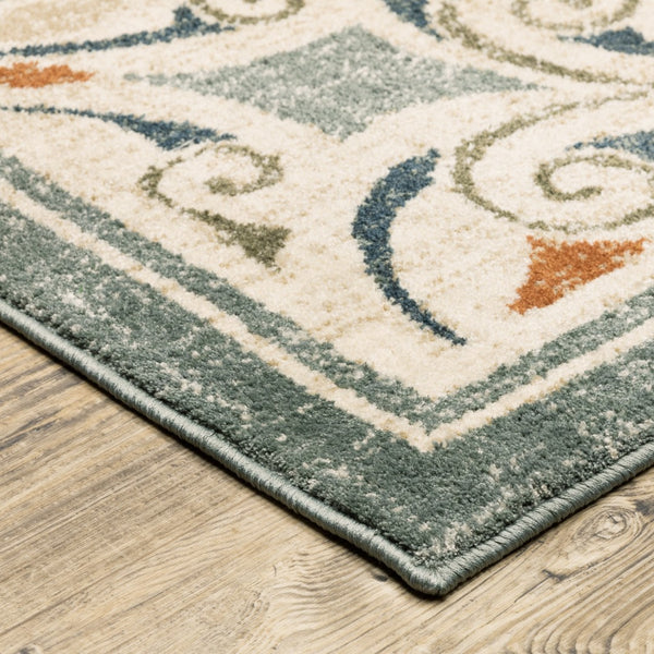 Oriental Weavers Fiona 001Y6 Bohemian/Global Floral Polyester Indoor Area Rug Grey/ Beige 7'10" x 10' F001Y6240305ST