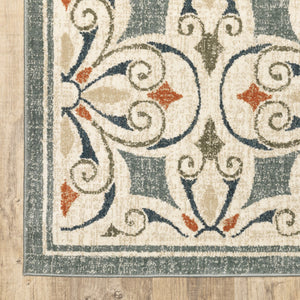 Oriental Weavers Fiona 001Y6 Bohemian/Global Floral Polyester Indoor Area Rug Grey/ Beige 7'10" x 10' F001Y6240305ST