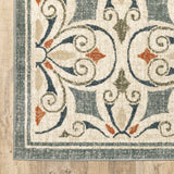 Oriental Weavers Fiona 001Y6 Bohemian/Global Floral Polyester Indoor Area Rug Grey/ Beige 7'10" x 10' F001Y6240305ST