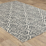 Oriental Weavers Fiona 4929A Bohemian/Global Floral Polyester Indoor Area Rug Ivory/ Blue 6'7" x 9'2" F4929A200280ST