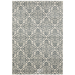 Oriental Weavers Fiona 4929A Bohemian/Global Floral Polyester Indoor Area Rug Ivory/ Blue 6'7" x 9'2" F4929A200280ST