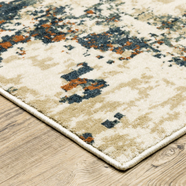 Oriental Weavers Fiona 532W6 Contemporary/ Abstract Polyester Indoor Area Rug Beige/ Multi 9'10" x 12'10" F532W6300390ST
