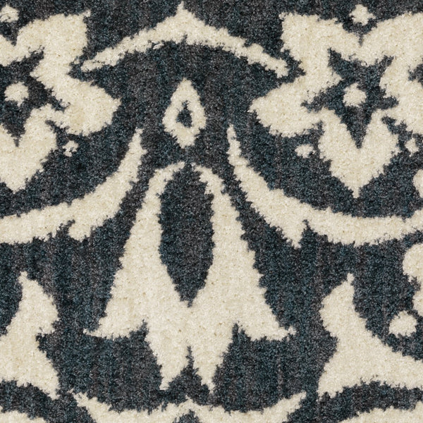 Oriental Weavers Fiona 5501B Casual/Bohemian Floral Polyester Indoor Area Rug Blue/ Ivory 9'10" x 12'10" F5501B300390ST