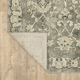 Oriental Weavers Florence 1002E Vintage/Bohemian Oriental Polypropylene Indoor Area Rug Grey/ Beige 9'10" x 12'10" F1002E300390ST