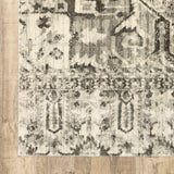Oriental Weavers Florence 4333W Vintage/Bohemian Oriental Polypropylene Indoor Area Rug Charcoal/ Ivory 7'10" x 10'10" F4333W240330ST