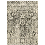 Oriental Weavers Florence 4333W Vintage/Bohemian Oriental Polypropylene Indoor Area Rug Charcoal/ Ivory 7'10" x 10'10" F4333W240330ST