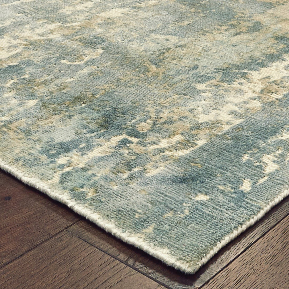 Oriental Weavers Formations 70002 Contemporary/ Abstract Viscose Indoor Area Rug Blue/ Grey 10' x 14' F70002305427ST
