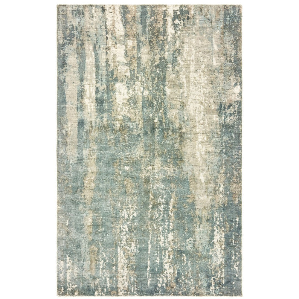 Oriental Weavers Formations 70002 Contemporary/ Abstract Viscose Indoor Area Rug Blue/ Grey 10' x 14' F70002305427ST